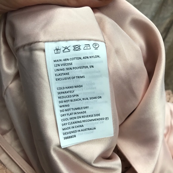 Bardot • Pink Lace Bodycon Pencil Midi Dress - Picture 8 of 8